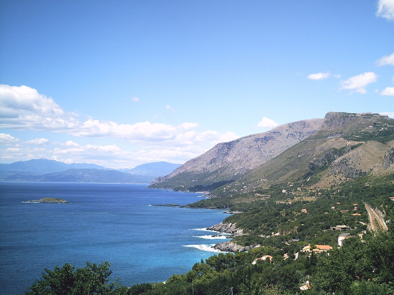 Scenery of the Basilicata tyrrenean sea coast